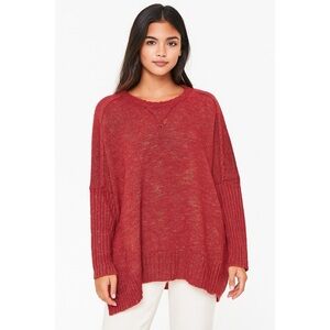 Kersh | Crew Neck Long Sleeve Exposed Seams Chunky VSCO Knit Sweater